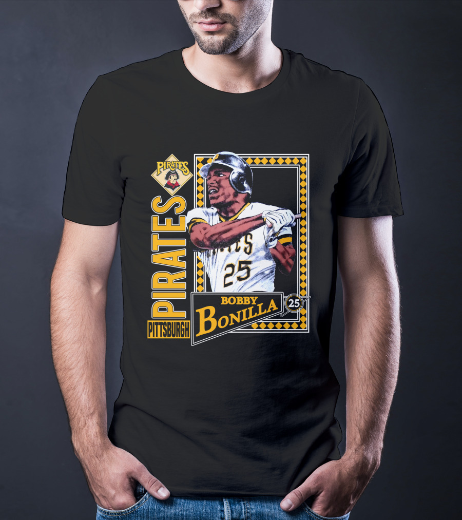 Pittsburgh Pirates Bobby Bonilla 25 Vintage 1991 Baseball T-Shirt