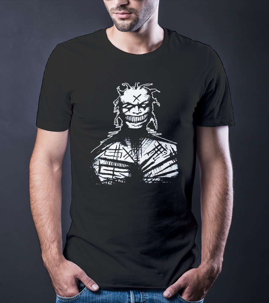 1995 White Zombie Grinning Character With Cross Mark T-Shirt