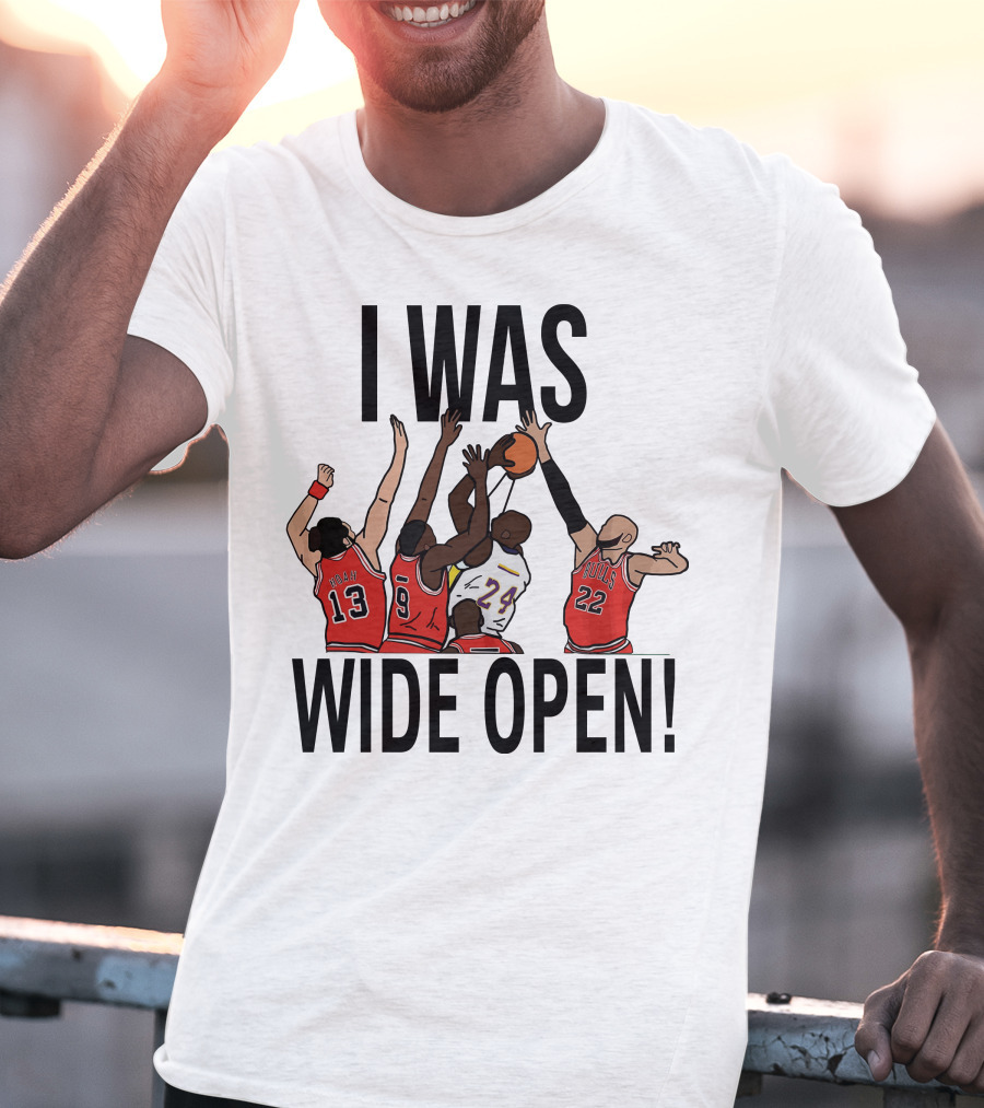 Kobe Bryant I Was Wide Open Basketball Bulls Lakers T-Shirt