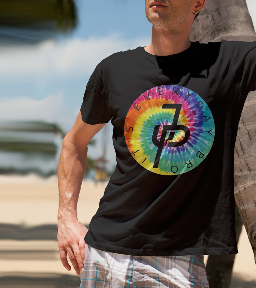 Jake Paul It's Everyday Bro Tie-Dye Logo Youth Personalized Shorts T-Shirt