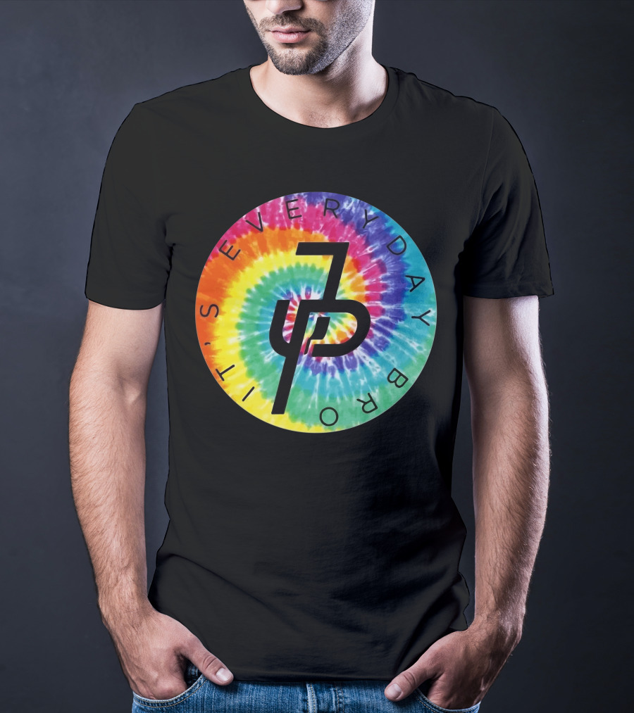Jake Paul It's Everyday Bro Tie-Dye Logo Youth Personalized Shorts T-Shirt