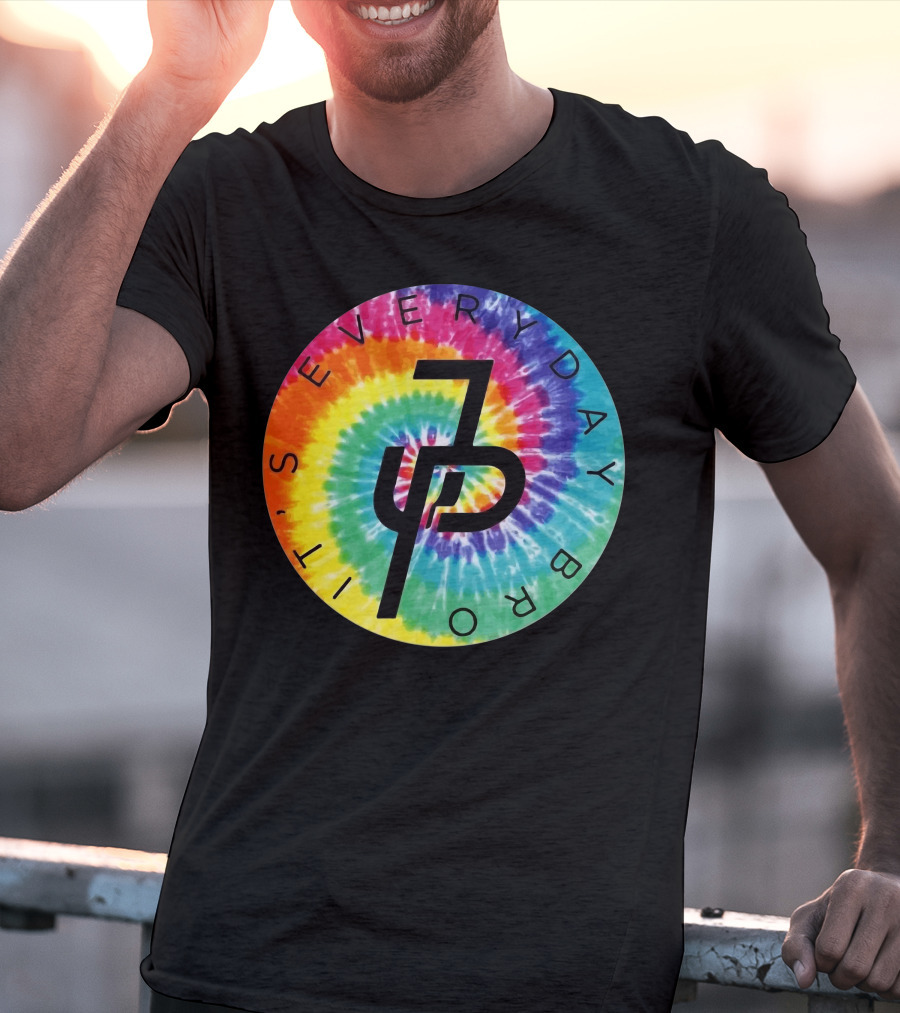Jake Paul It's Everyday Bro Tie-Dye Logo Youth Personalized Shorts T-Shirt