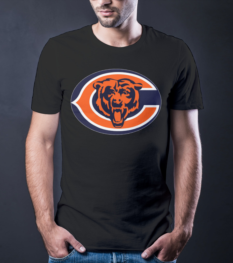 Chicago Bears Football Team Iconic Logo Bear Head T-Shirt