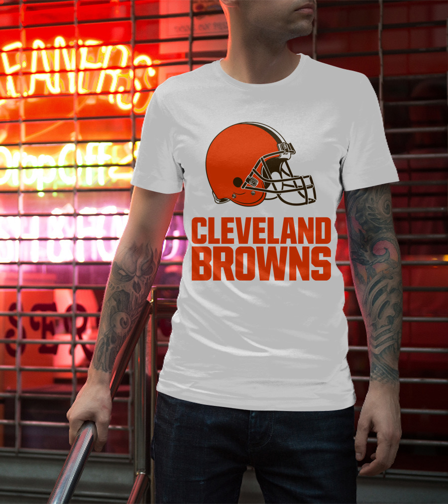 Cleveland Browns Football Team Helmet T-Shirt