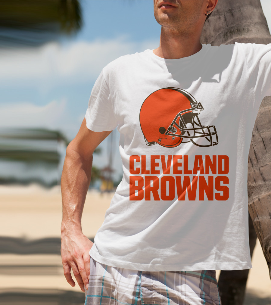Cleveland Browns Football Team Helmet T-Shirt