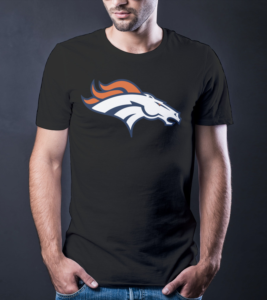 Denver Broncos Football Team Logo Design For Fans T-Shirt