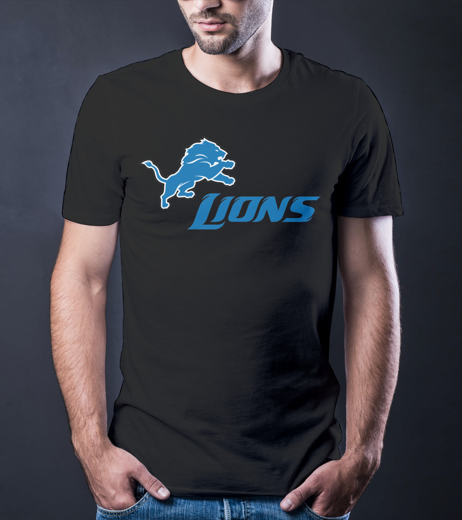 Detroit Lions Logo Fan Apparel Football Team Support T-Shirt