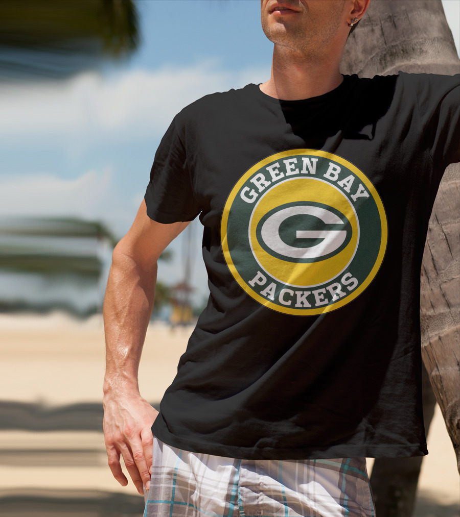 Green Bay Packers Football Team Circle T-Shirt