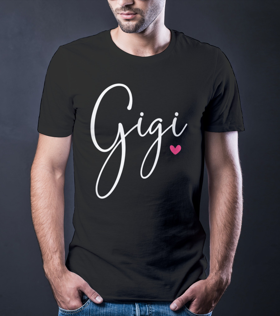 Gigi Grandma Christmas Birthday Heart T-Shirt