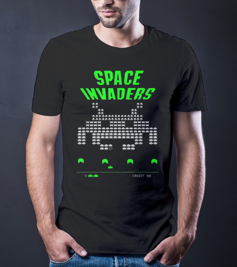 Space Invaders Arcade 80s Video Game Alien Retro T-Shirt