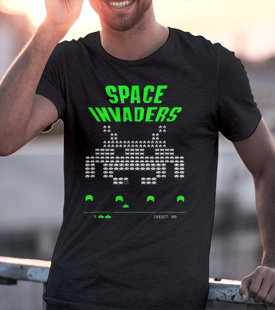 Space Invaders Arcade 80s Video Game Alien Retro T-Shirt