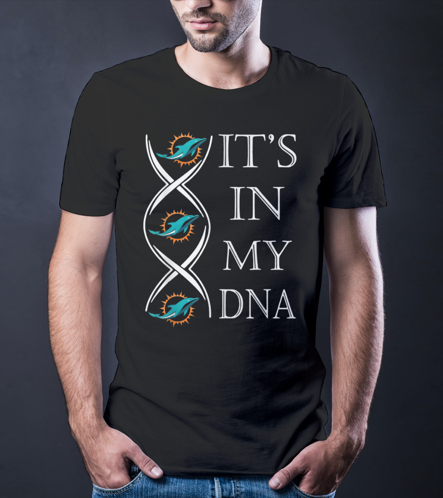 It's In My DNA Miami Dolphins Football Christmas T-Shirt