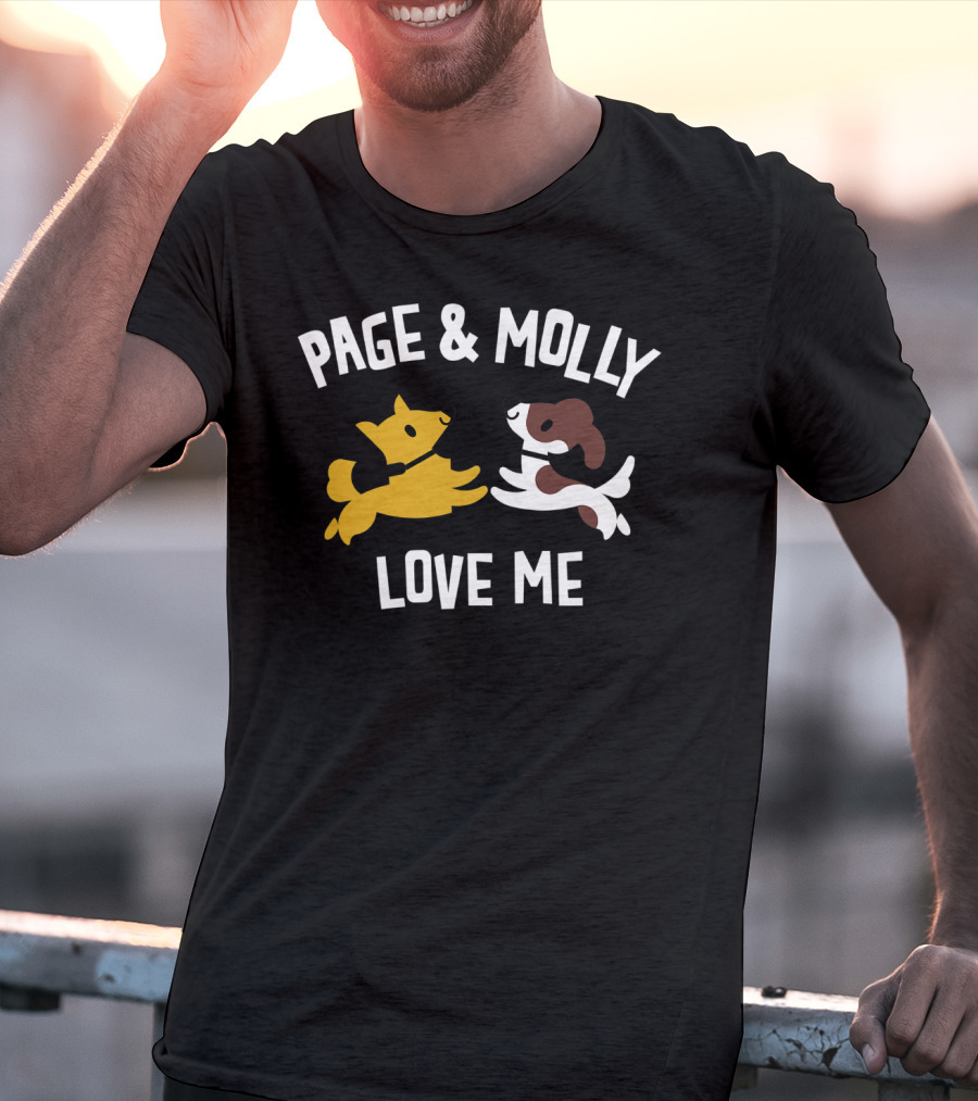 Page And Molly Love Me Kids Dog T-Shirt