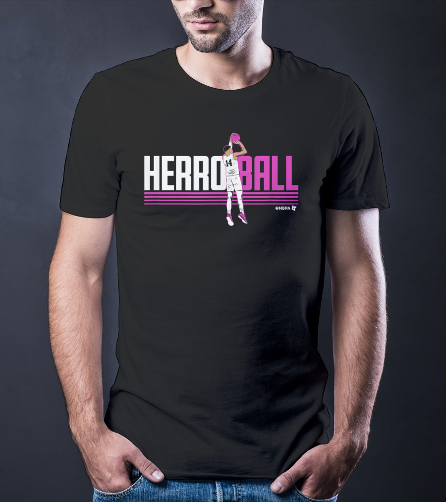 HERRO BALL Officially Licensed Tyler Herro NBPA T-Shirt