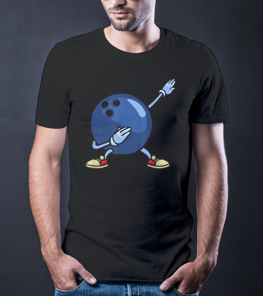 Bowling Ball Dab Youth Alley Pin Mom T-Shirt