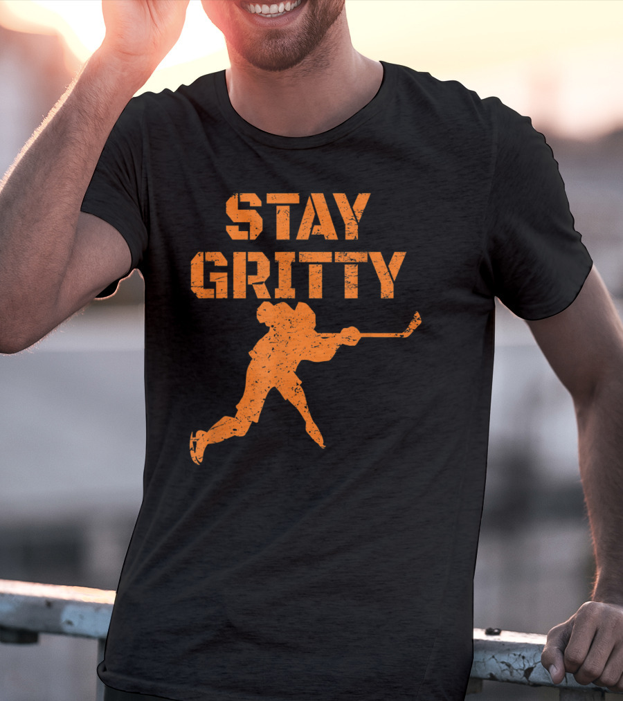 STAY GRITTY Ice Hockey Philly Player T-Shirt