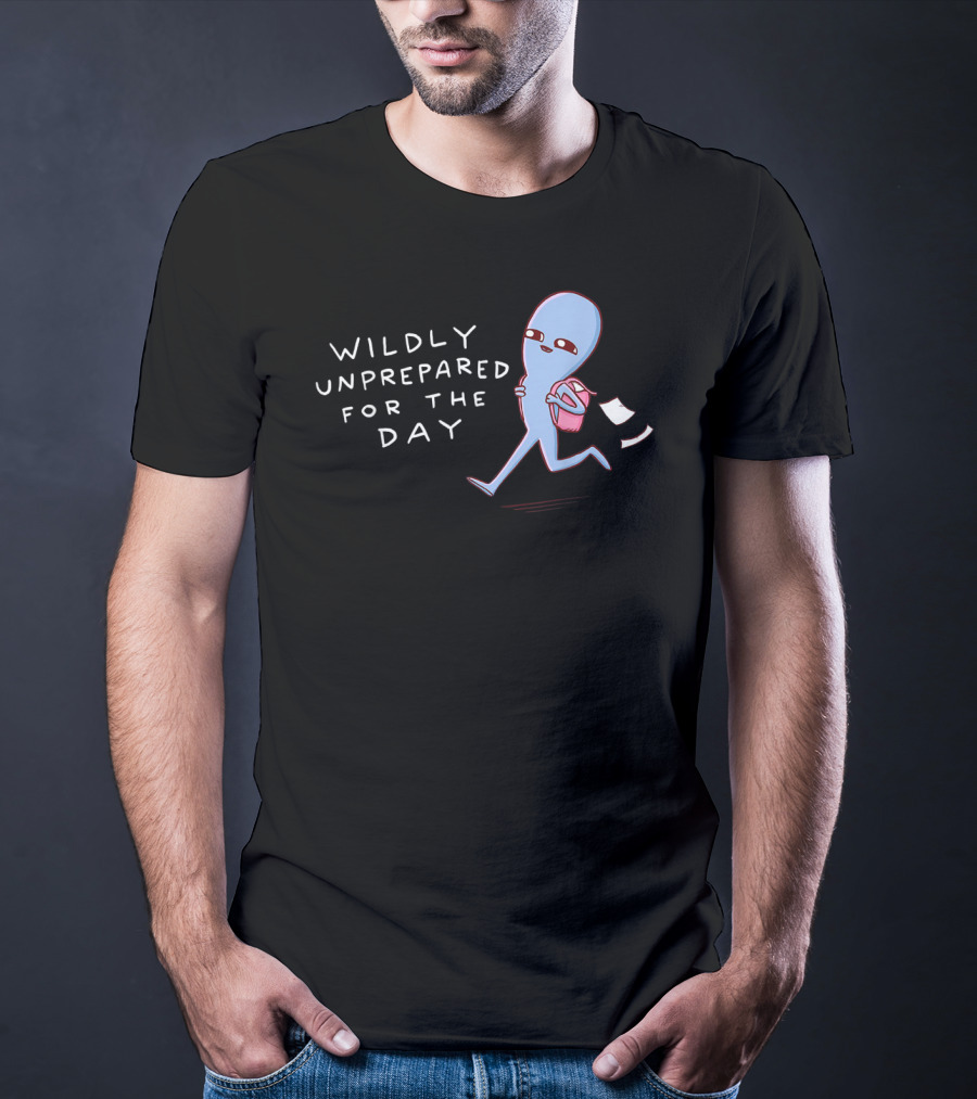 Wildly Unprepared For The Day Alien Backpack Running T-Shirt