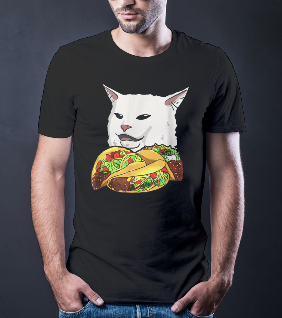Woman Yelling At A Cat Meme Taco T-Shirt