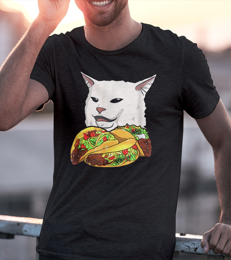 Woman Yelling At A Cat Meme Taco T-Shirt