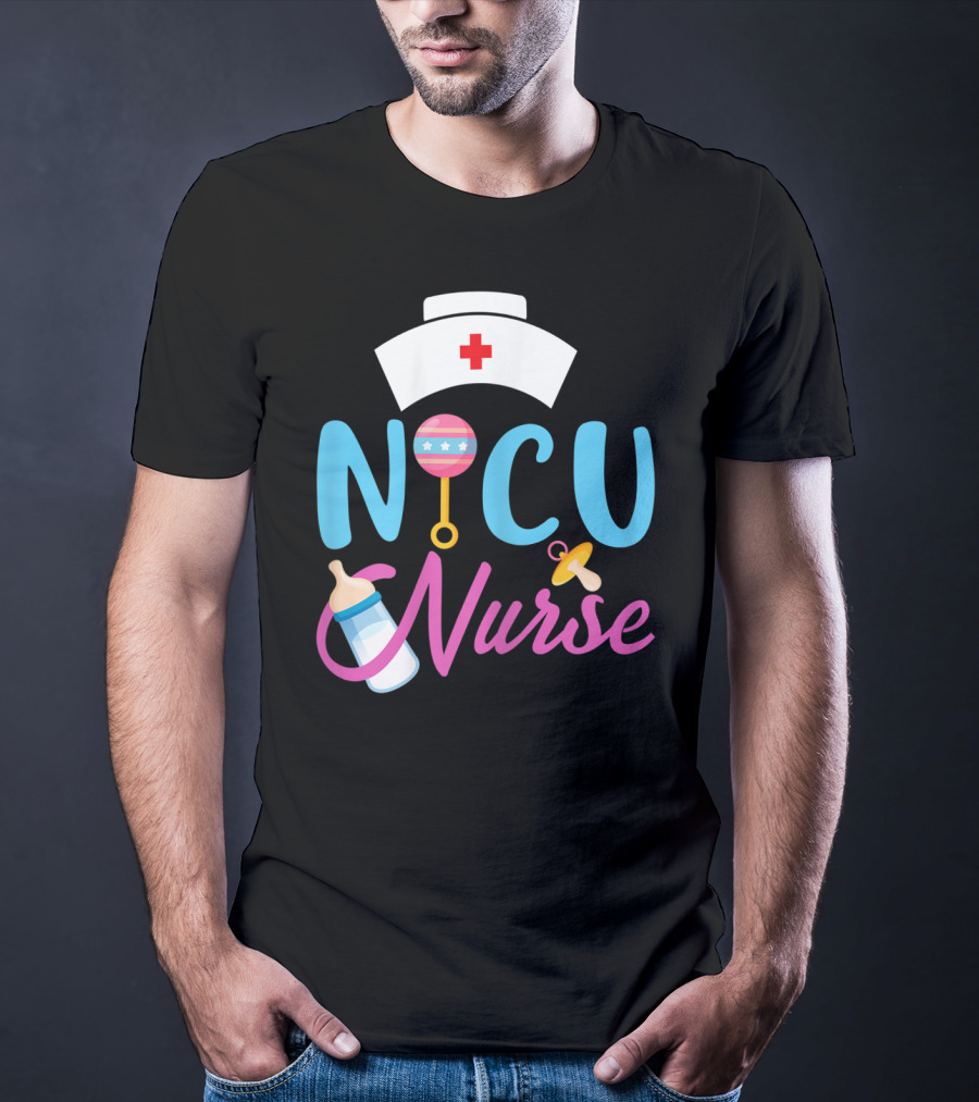 NICU Nurse Newborn Baby Care Essentials T-Shirt