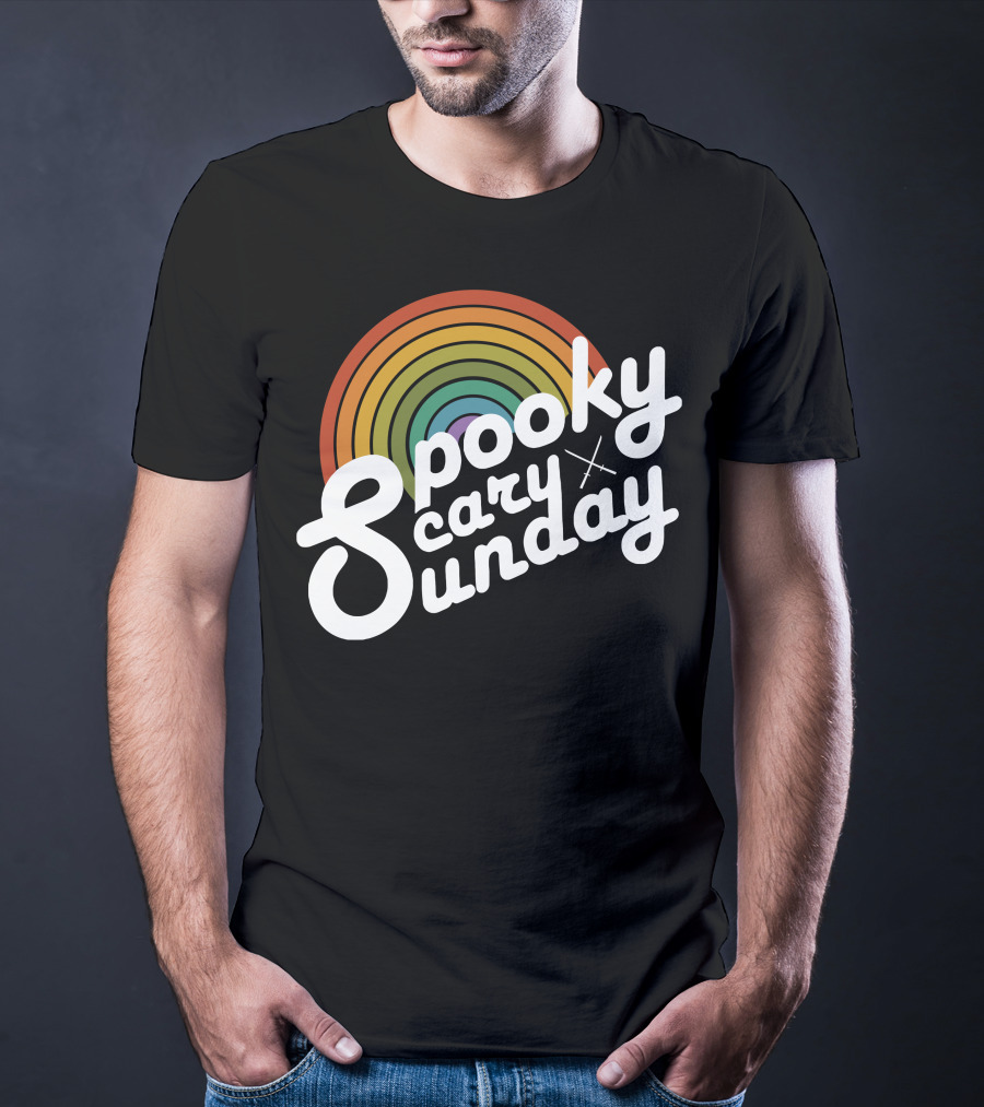 Spooky Scary Sunday Retro T-Shirt