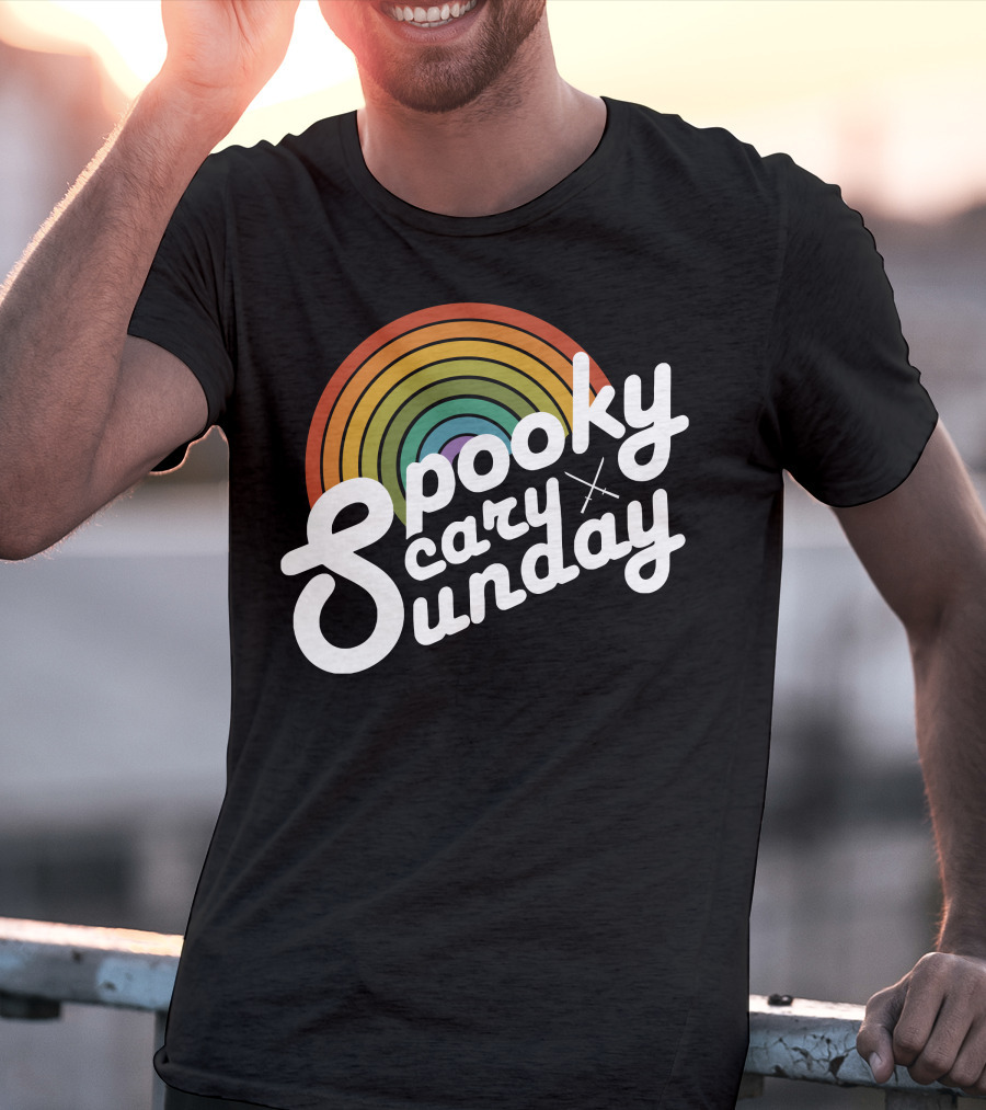 Spooky Scary Sunday Retro T-Shirt