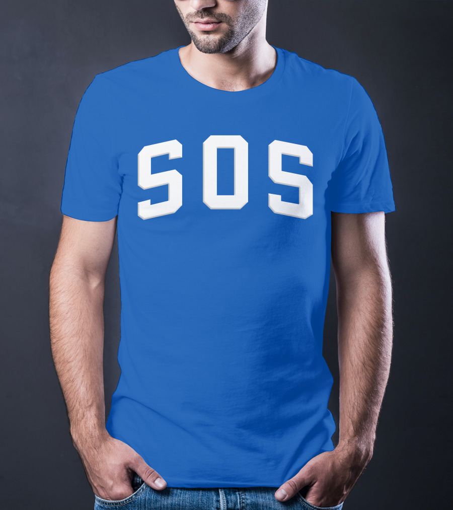 SZA SOS Bold Blue Athletic T-Shirt