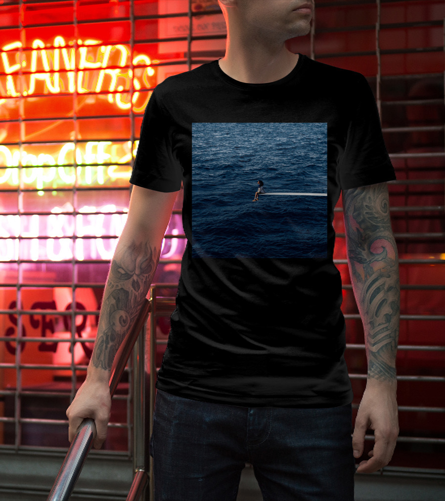 SZA SOS Album Cover Sitting On Diving Board Over Ocean T-Shirt