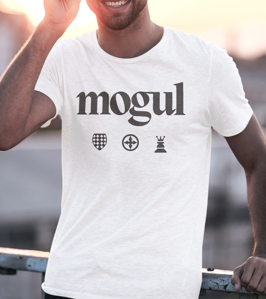 Mogul Chess Club Shield Icon Rook T-Shirt