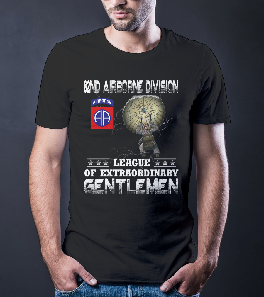 82Nd Airborne Division League Of Extraordinary Gentlemen Paratrooper T-Shirt