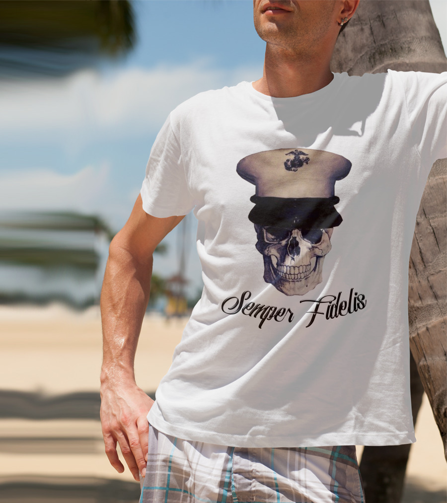 Semper Fidelis Skull Marine Corps T-Shirt