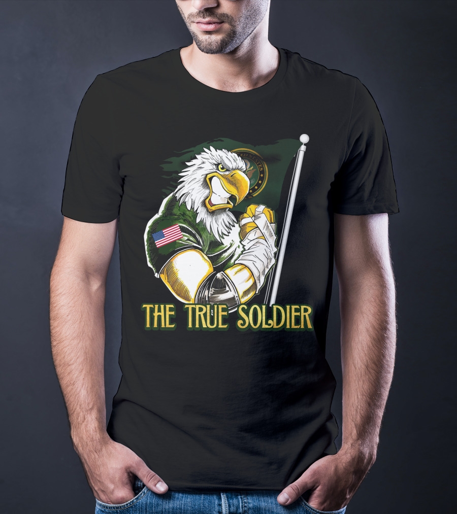 The True Soldier United States Eagle Flag Patch T-Shirt
