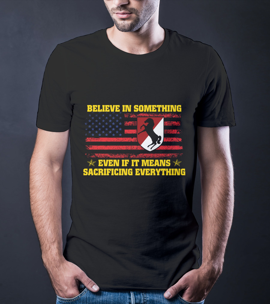 Believe In Something Even If It Means Sacrificing Everything Flag Horse Crest T-Shirt