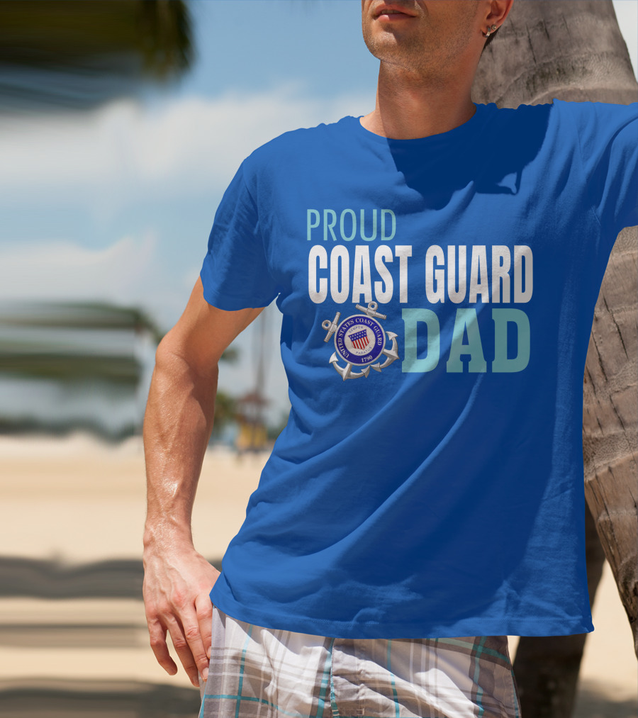 Proud United States Coast Guard Dad 1790 T-Shirt