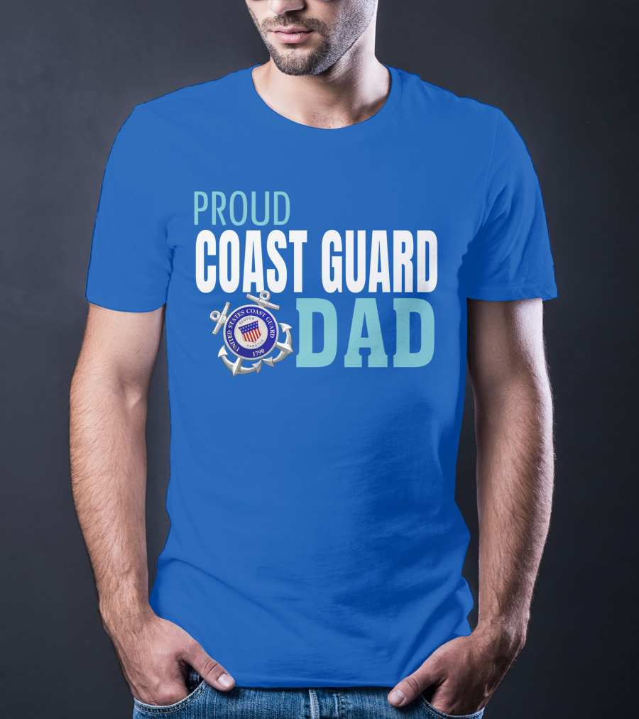 Proud United States Coast Guard Dad 1790 T-Shirt