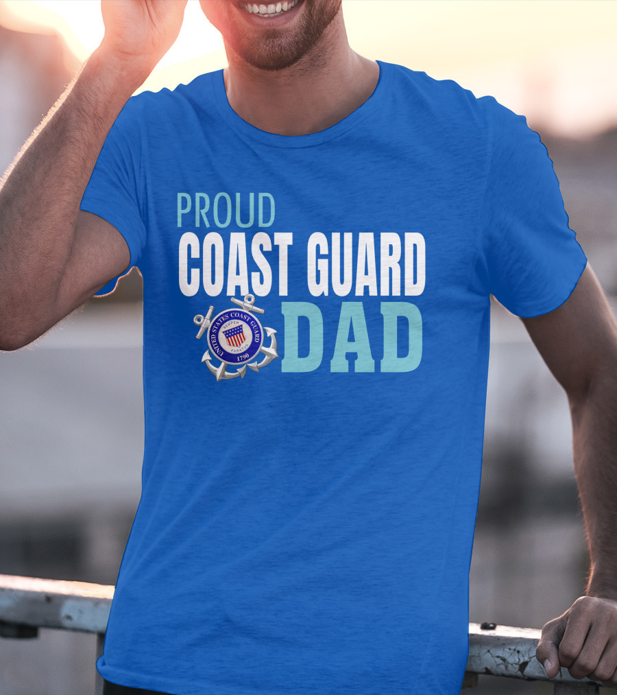 Proud United States Coast Guard Dad 1790 T-Shirt