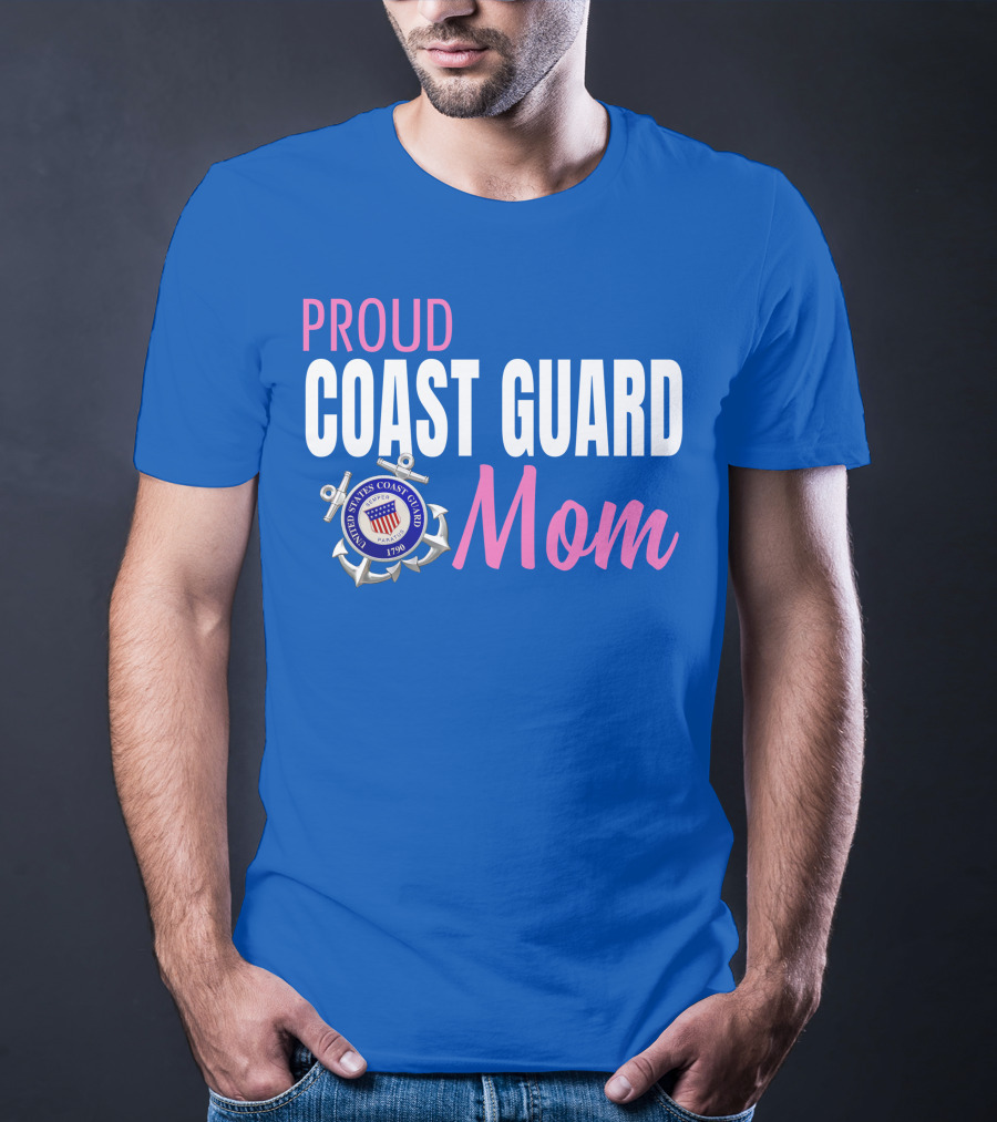 Proud Coast Guard Mom United States Coast Guard 1790 T-Shirt
