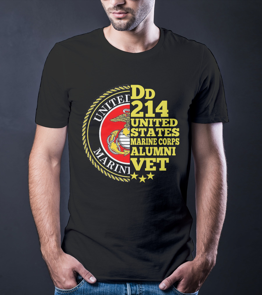 Dd 214 United States Marine Corps Alumni Vet T-Shirt