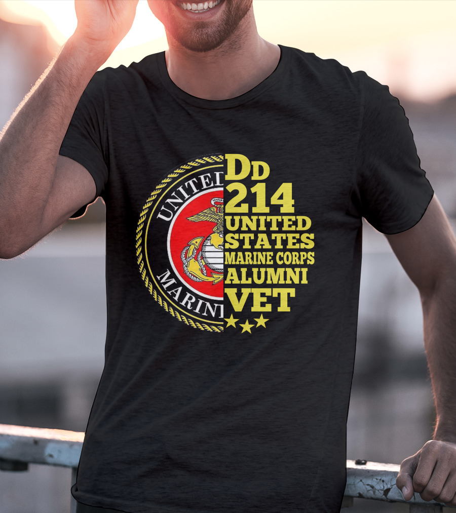 Dd 214 United States Marine Corps Alumni Vet T-Shirt