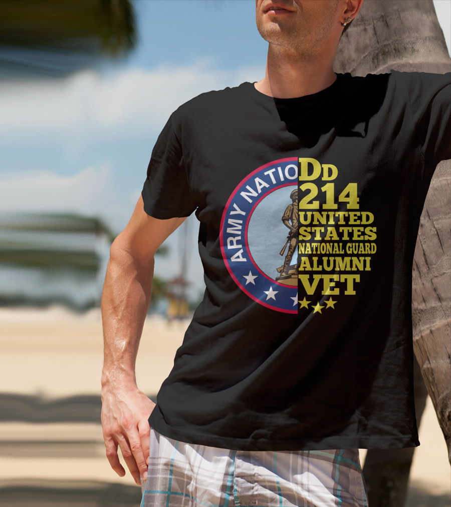 DD 214 United States Army National Guard Alumni Vet T-Shirt