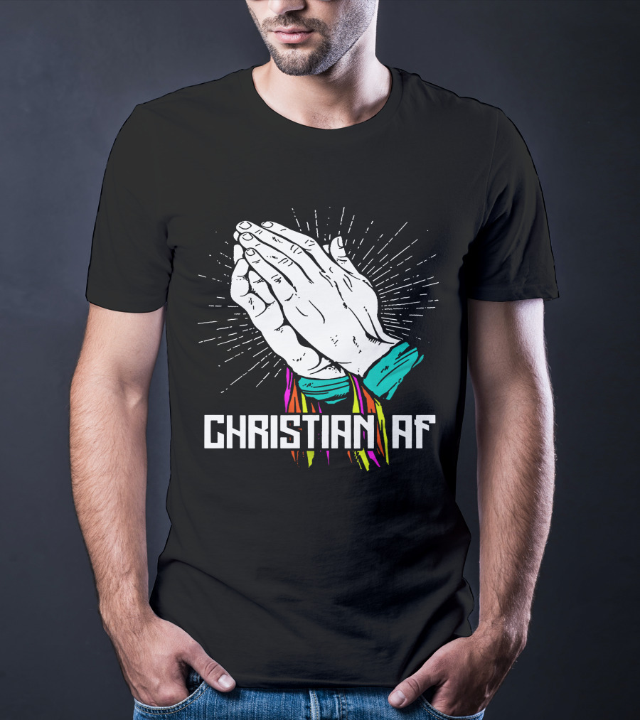 Christian AF Young Bucks Praying Hands T-Shirt