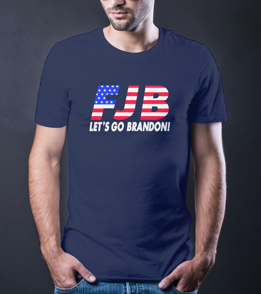 FJB Let's Go Brandon American Flag T-Shirt