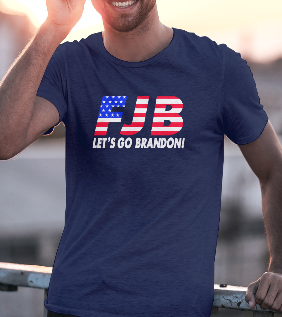 FJB Let's Go Brandon American Flag T-Shirt