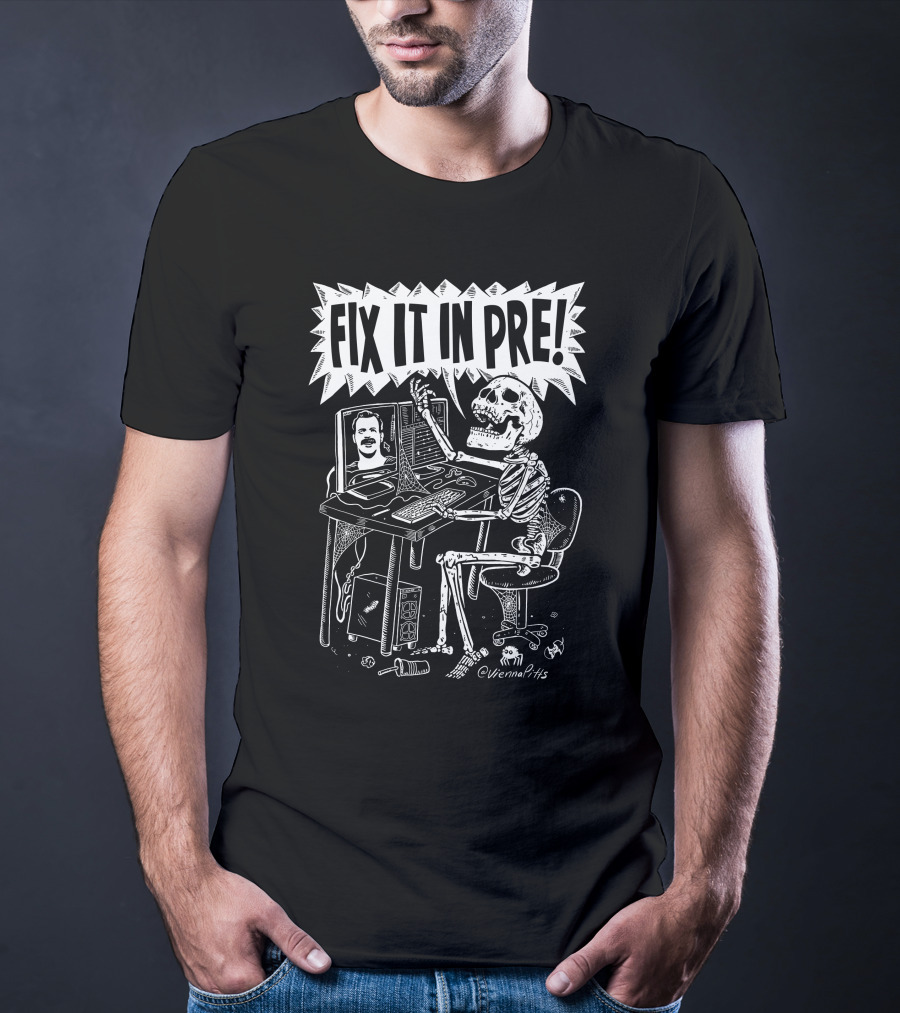 Vienna Pitts Valentina Vee Fix It In Pre Skeleton Editing T-Shirt