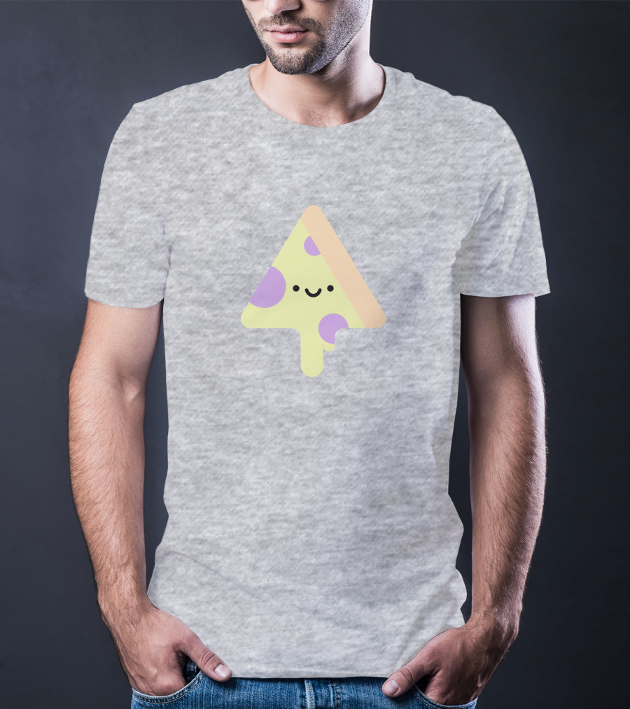 Joe Fabisevich Pizza Cute Smiley Slice Triangle T-Shirt