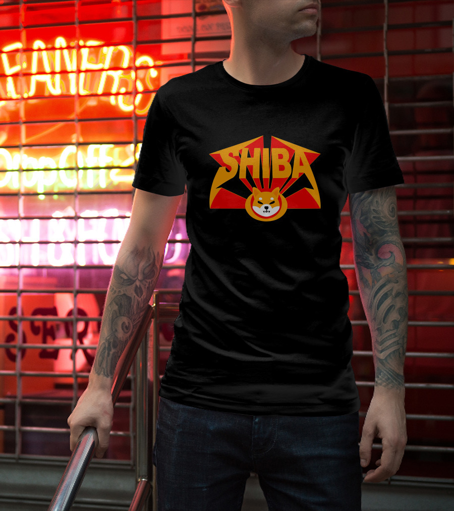 SHIBA Rockstar Dog Emblem T-Shirt