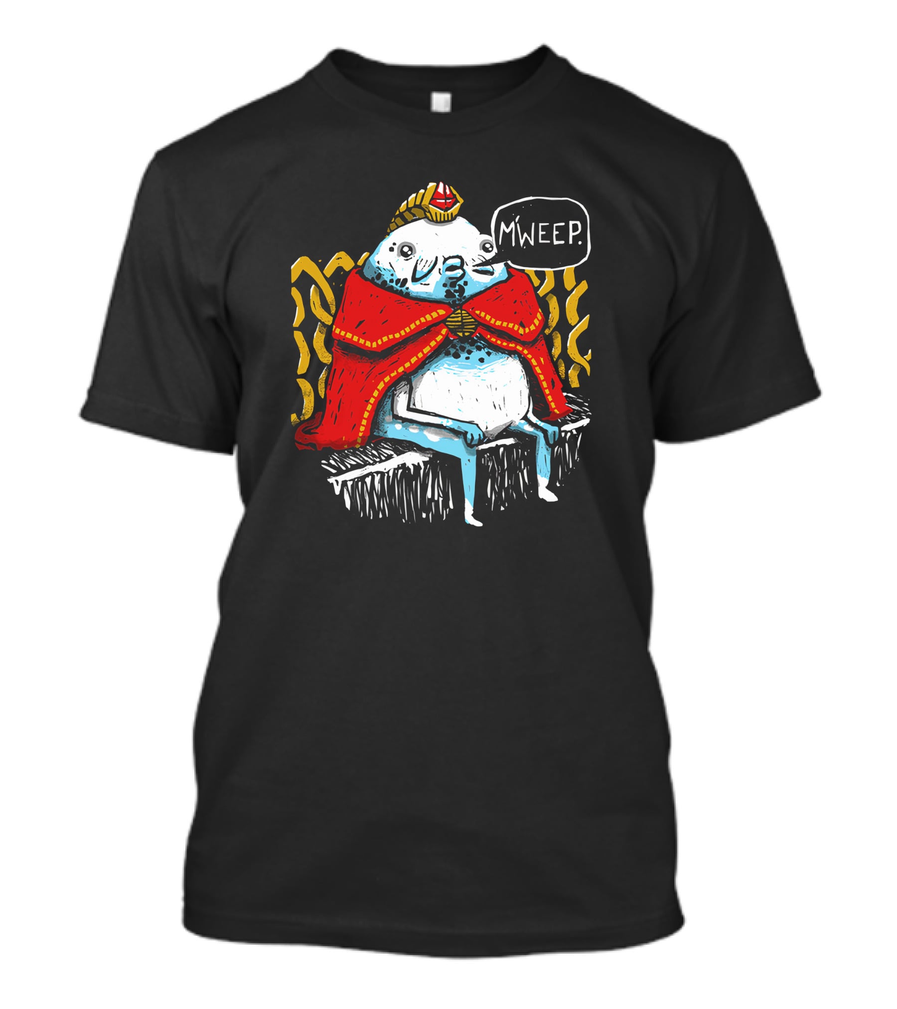 Zelda M'weep King Creature In Red Cape With Gold Trim T-Shirt