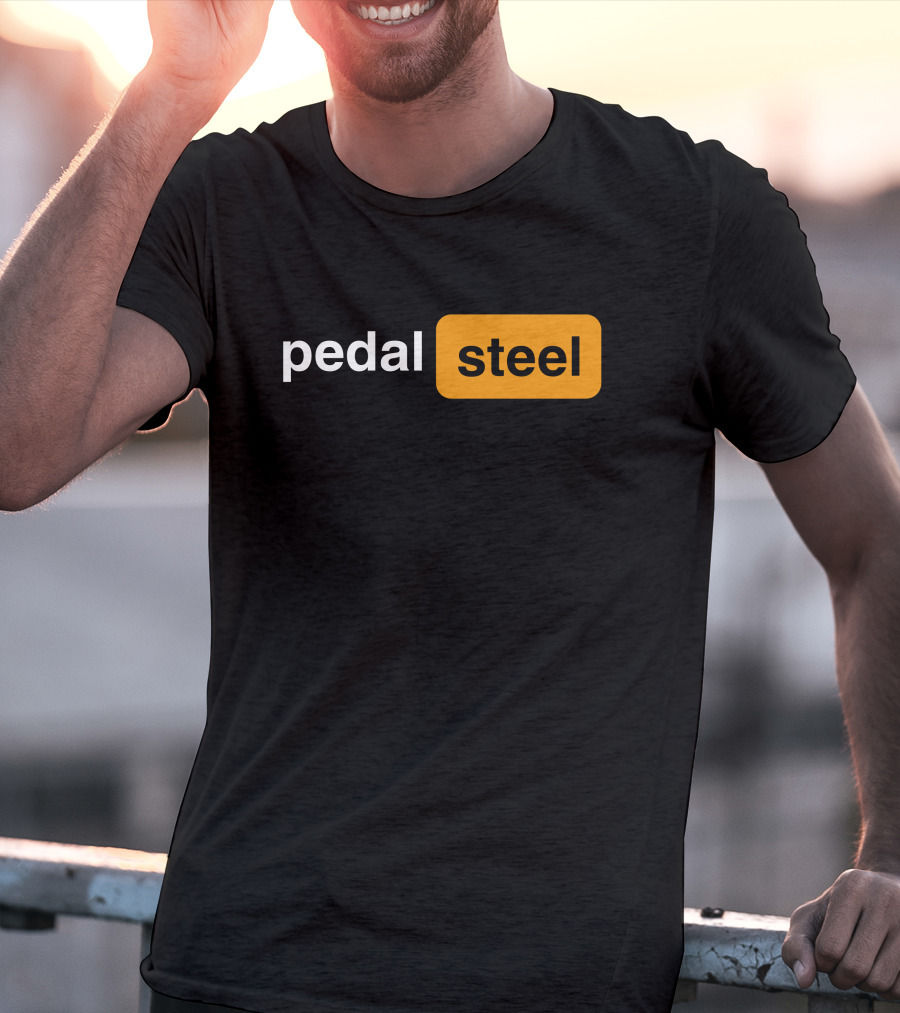 Pedal Steel Hippies And Cowboys Merch Pedal Steel T-Shirt