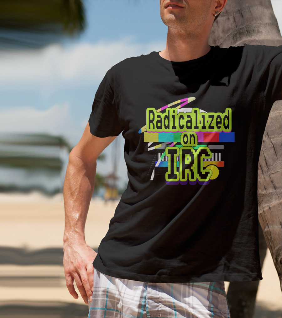 Radicalized On IRC Bright Geometric Abstract T-Shirt