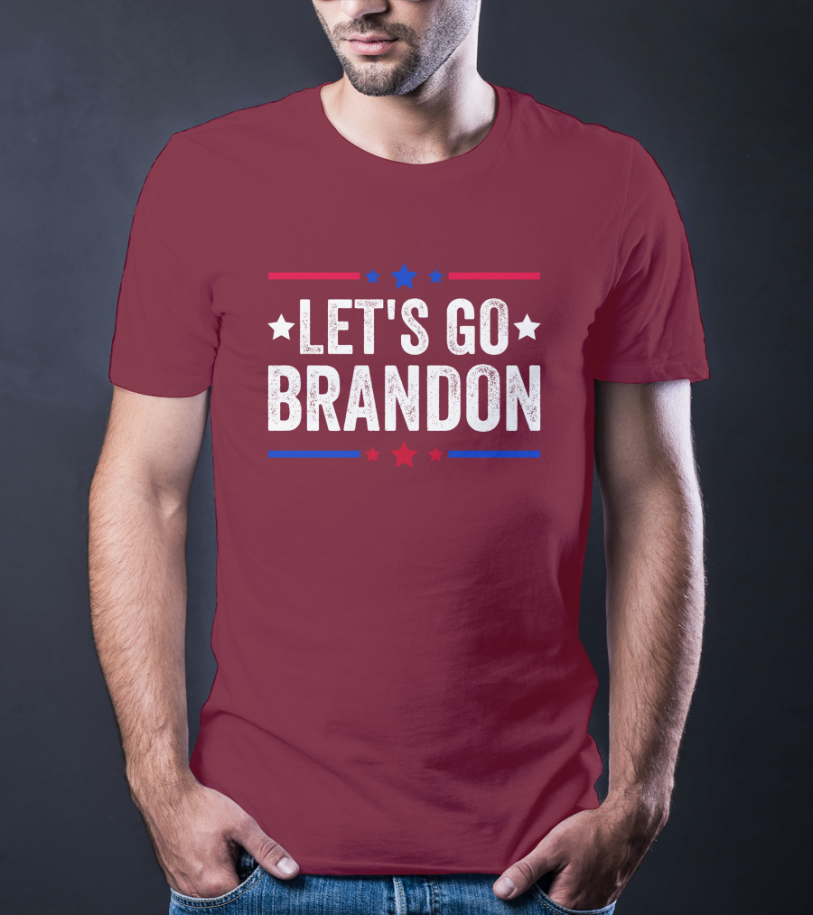 Manny Machado Let's Go Brandon Stars Stripes Red Blue White T-Shirt